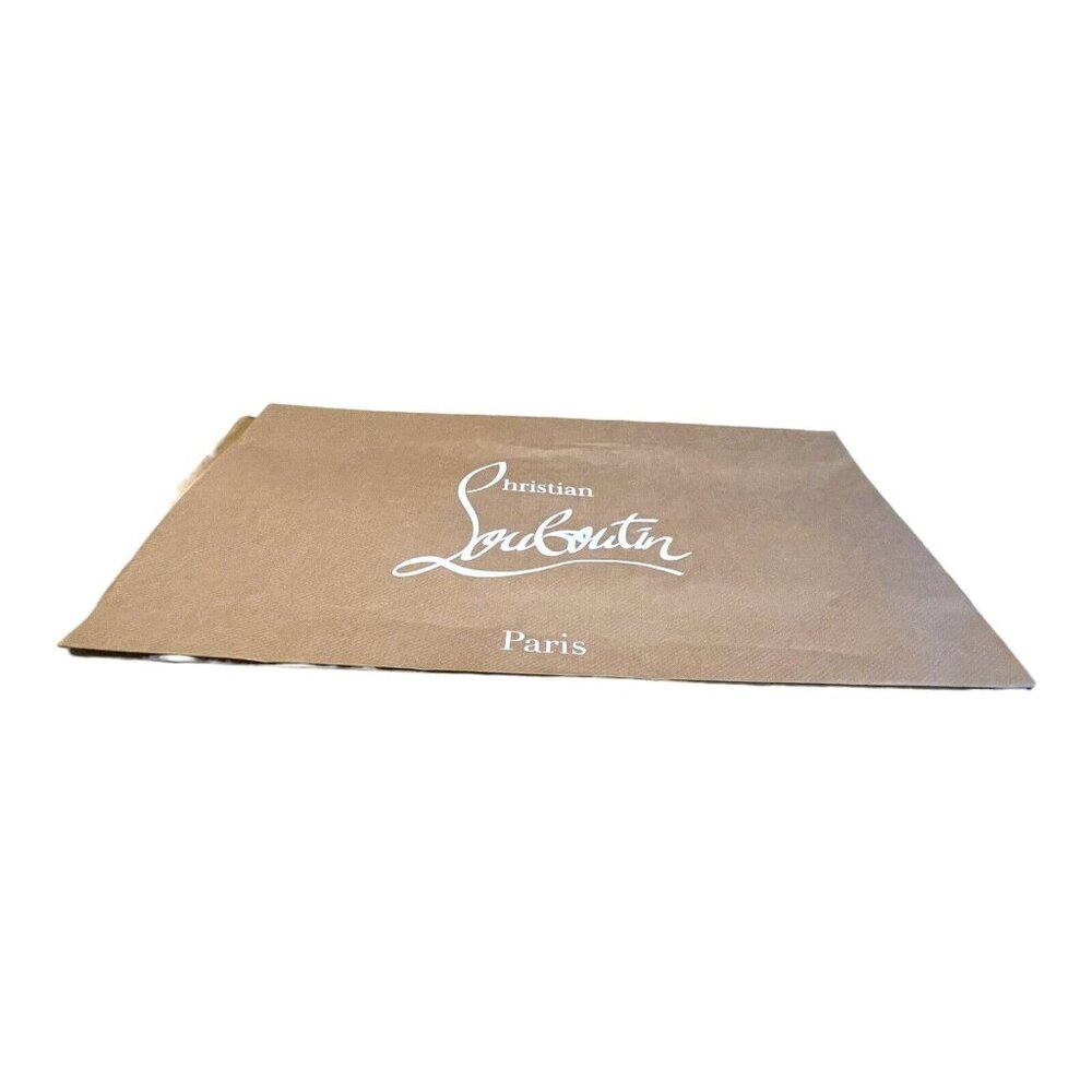 Authentic Large Christian Louboutin Paper Shopping Gift Tote Bag Red 15”x25
